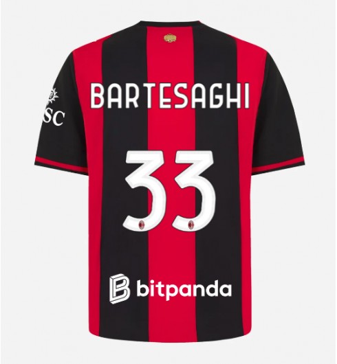 AC Milan Davide Bartesaghi #33 Kotipaita 2026-27 Lyhythihainen AC Milan Davide Bartesaghi #33 Kotipaita 2026-27 Lyhythihainen